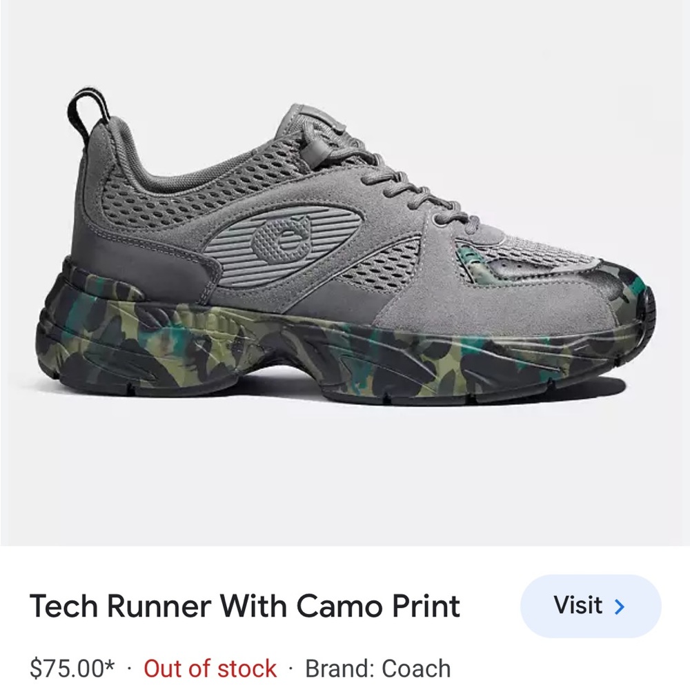 Coach men’s shoes sneakers